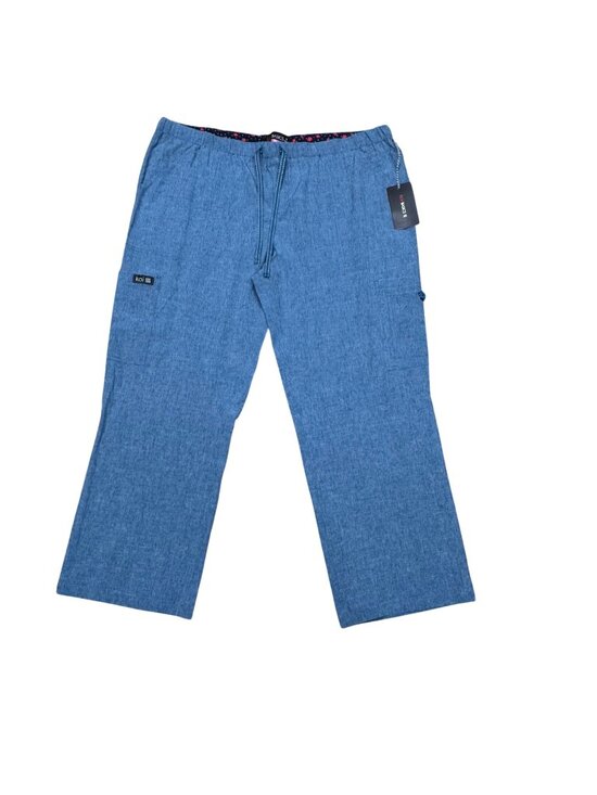 Koi Basics Pants - Koi Basics XL Blue Drawstring Elastic Waist Nursing Scrub Pants Pockets NEW